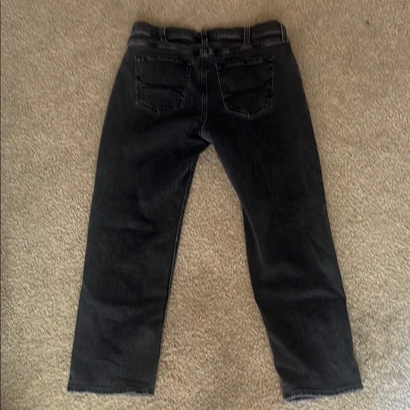 Men's Hollister washed black loose jeans 36x32 - Picture 3 of 4